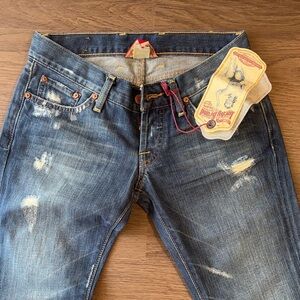 Lucky Brand Distressed Blue Boot Cut Jeans